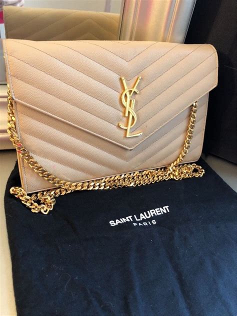 ysl tasche beige gold|ysl lambskin handbags.